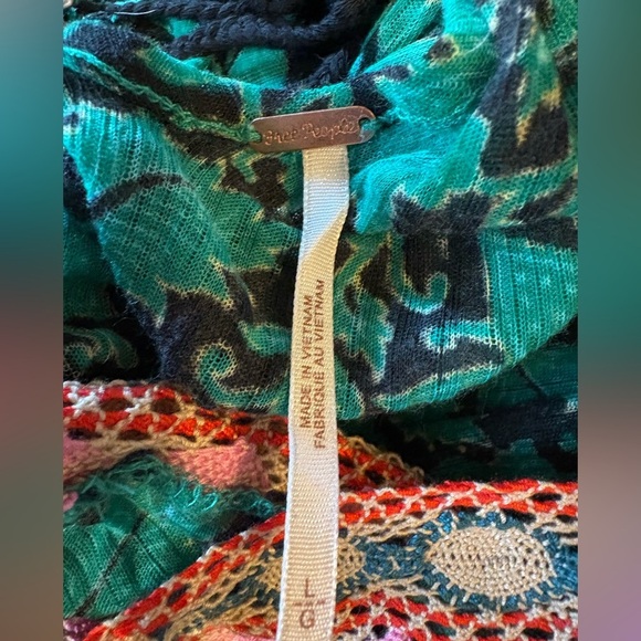 Free People Green and Pink Women's Dress - Picture 2 of 7